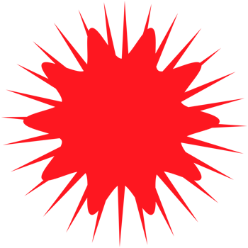 . Red beams firework. Best for sale sticker, price tag, quality mark. png
