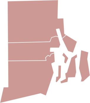 outline drawing of rhode island state map. png