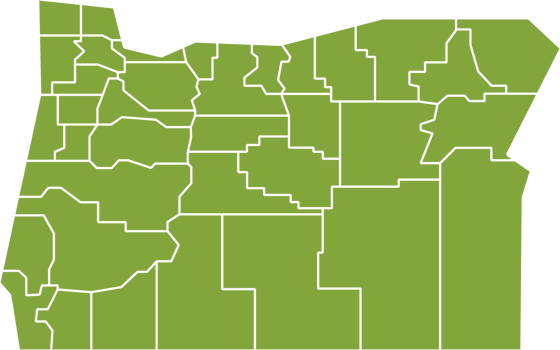 outline drawing of oregon state map. png