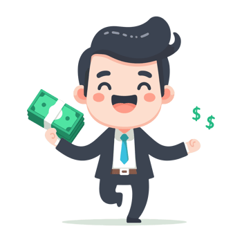 business man illustration on transparent background png