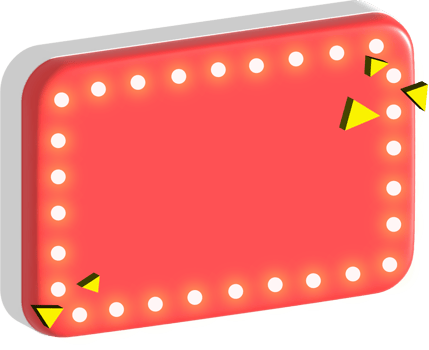Empty Banner. Sign Board. 3D illustration Element png