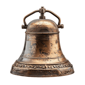 Bell on isolated transparent background png