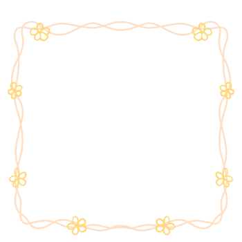 Floral Frame for Photo Decoration png
