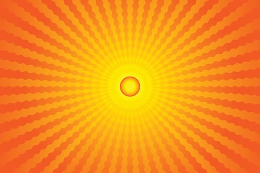 Sunburst Pattern Background for Summer Banner vector