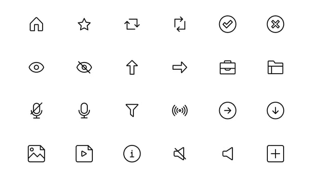 Ui UX icon set, Web and mobile user interface icon set collection.Outline icon. vector