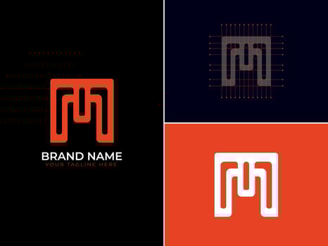 Modern M Letter Logo vector