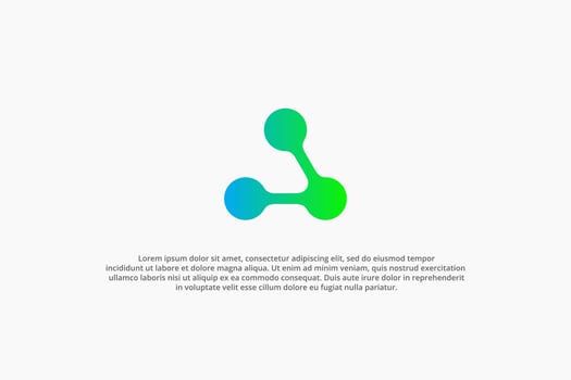 letter a and technology modern logo vector