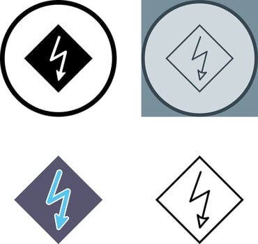 High Voltage Icon vector