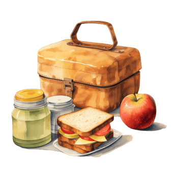 Colorful Stack of Lunch Boxes for Healthy Eating png