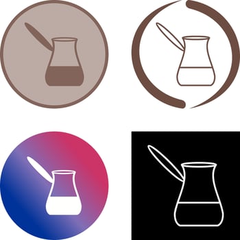 Cezve Icon Design vector