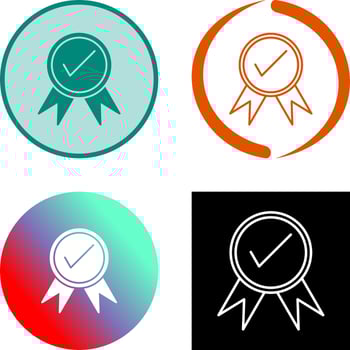 Unique Quality Control Icon Design vector