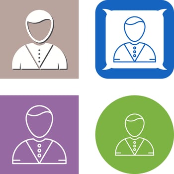 Casino Dealer Icon Design vector