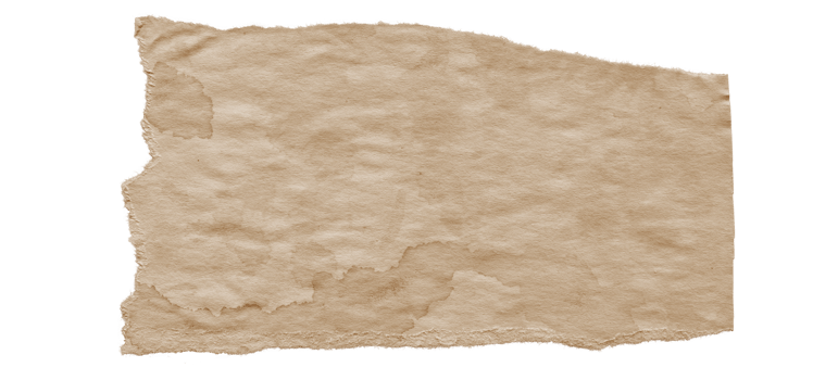 Brown Textured Torn Paper Edge. Ripped Craft Paper for Scrapbooking and Collages png