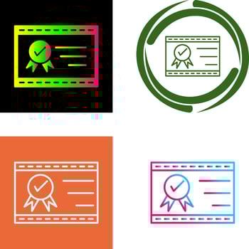 Unique Quality Assurance Icon Design vector