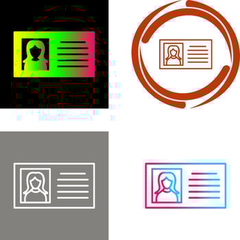 Female Profile Icon Design vector