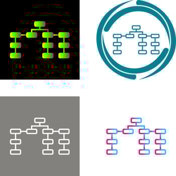 Unique Seo Structure Icon vector