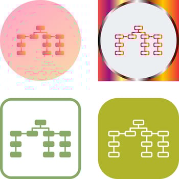 Unique Seo Structure Icon vector