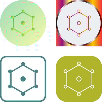 Unique Nodes Icon Design vector