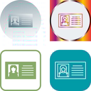 Female Profile Icon Design vector