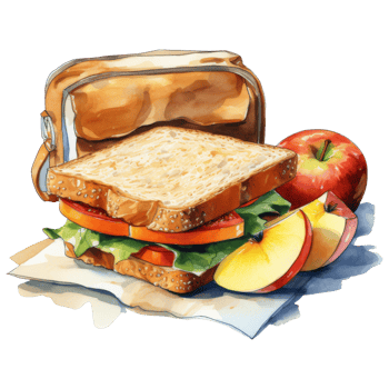 Colorful Stack of Lunch Boxes for Healthy Eating png