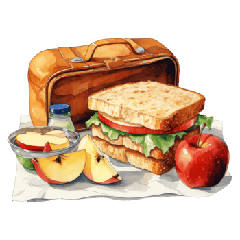 Colorful Stack of Lunch Boxes for Healthy Eating png