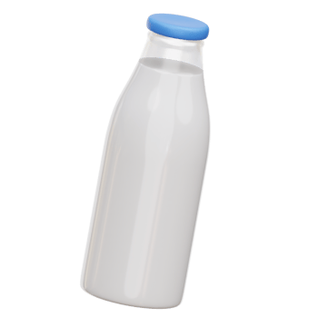 Milk Bottle 3d Illustration png