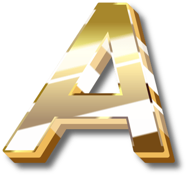 Gold Alphabet Letter and Number png