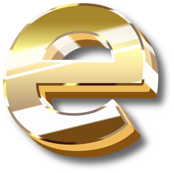 Gold Alphabet Letter and Number png