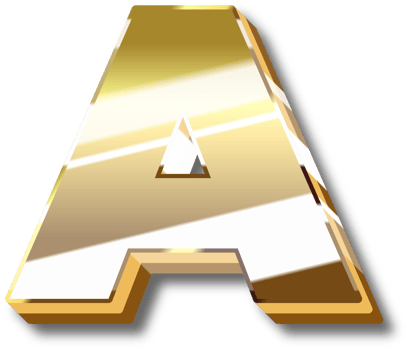 Gold Alphabet Letter and Number png