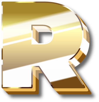 Gold Alphabet Letter and Number png