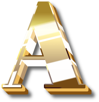 Gold Alphabet Letter and Number png