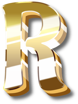 Gold Alphabet Letter and Number png