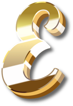 Gold Alphabet Letter and Number png