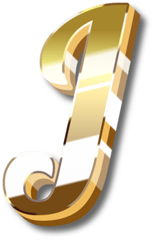 Gold Alphabet Letter and Number png