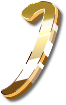 Gold Alphabet Letter and Number png