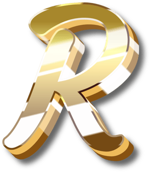 Gold Alphabet Letter and Number png