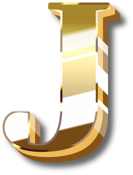 Gold Alphabet Letter and Number png