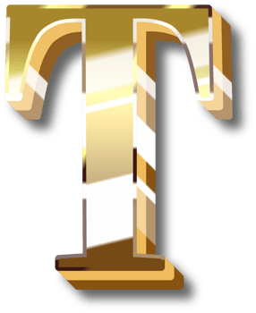 Gold Alphabet Letter and Number png