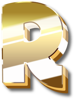 Gold Alphabet Letter and Number png