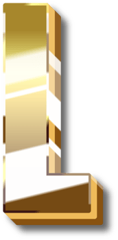 Gold Alphabet Letter and Number png