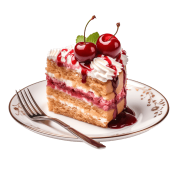 cake isolated on transparent background png
