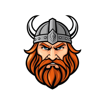 Collection of Viking Head Logo Designs Isolated png