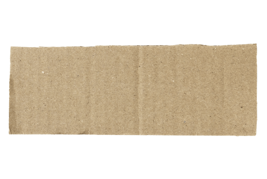 piece of corrugated cardboard. Cardboard texture png