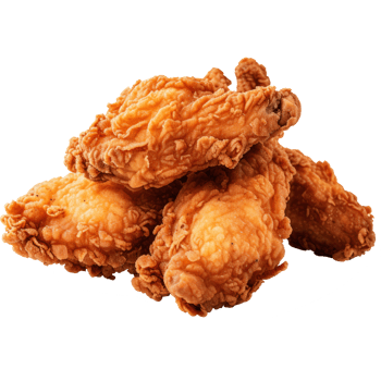fried chicken isolated on transparent background png