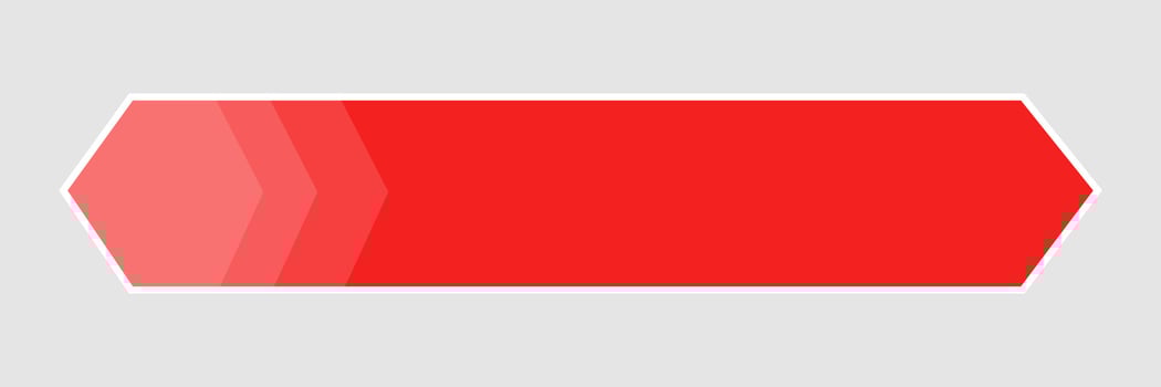 social media lower third, with red shape overlay strip . News Lower Third vector