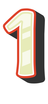 Playful Cartoon Alphabet Letter and Number png