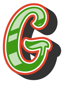 Playful Cartoon Alphabet Letter and Number png