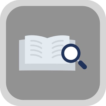 Book Flat round corner Icon Design vector