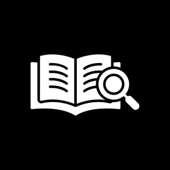 Book Glyph Inverted Icon Design vector