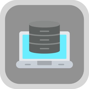 Data Transfer Flat round corner Icon Design vector